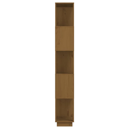 Libreria/Divisorio Ambrato 80x25x163,5cm Legno Massello di Pino