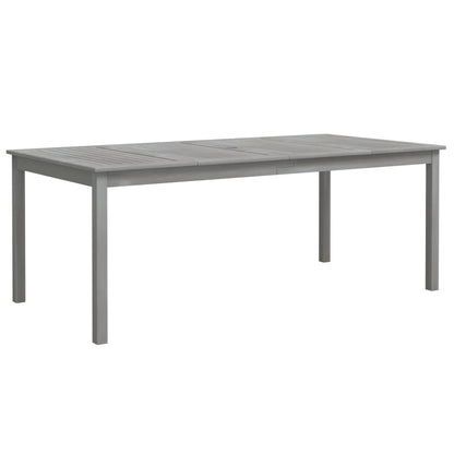 Set da Pranzo da Giardino 9 pz Legno Massello di Acacia Grigio