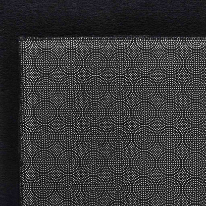 Tappeto Lavabile Soffice Pelo Corto 160x230 cm Antiscivolo Nero