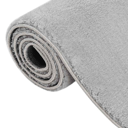 Tappeto Soffice a Pelo Corto 160x230 cm Antiscivolo Grigio