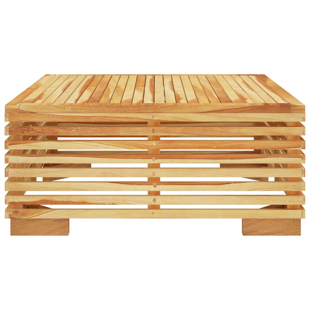 Tavolino da Giardino 69,5x69,5x31 cm in Legno Massello di Teak
