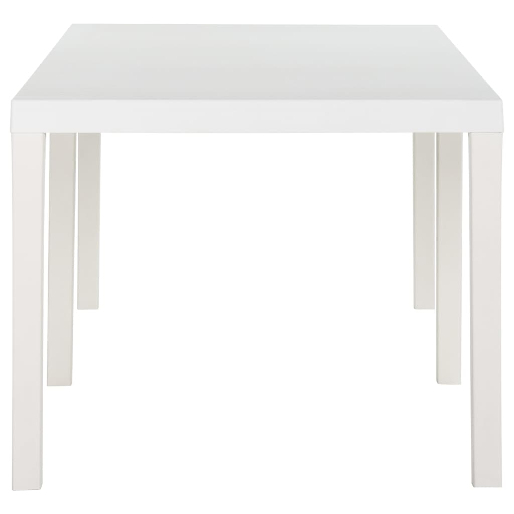 Tavolo da Giardino 220x90x72 cm in PP Bianco