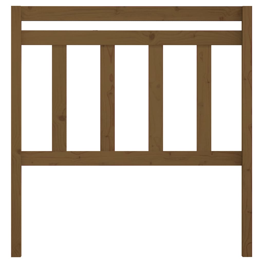 Testiera Letto ambra 81x4x100 cm in Legno Massello di Pino