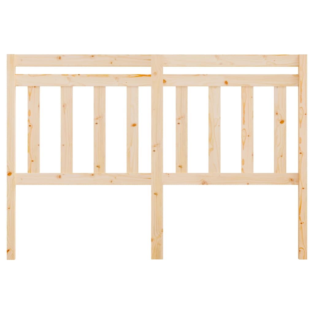 Testiera per Letto 140x4x100 cm in Legno Massello di Pino