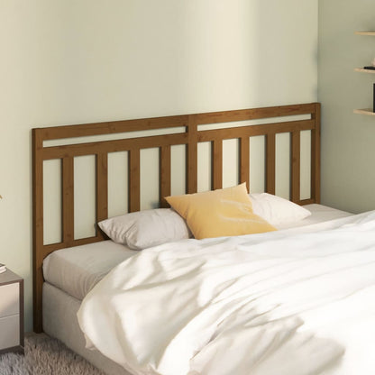 Testiera per Letto ambra 186x4x100 cm in Legno Massello di Pino