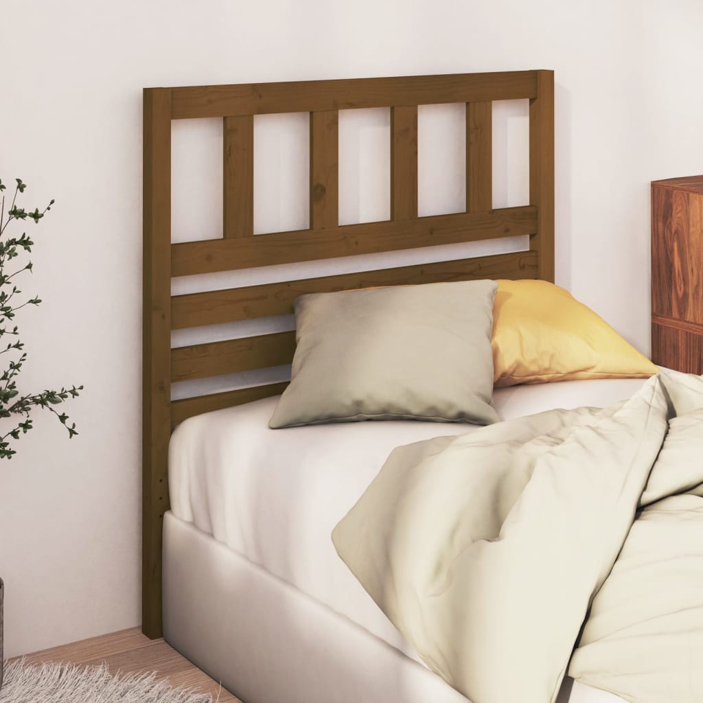 Testiera per Letto ambra 81x4x100 cm in Legno di Pino