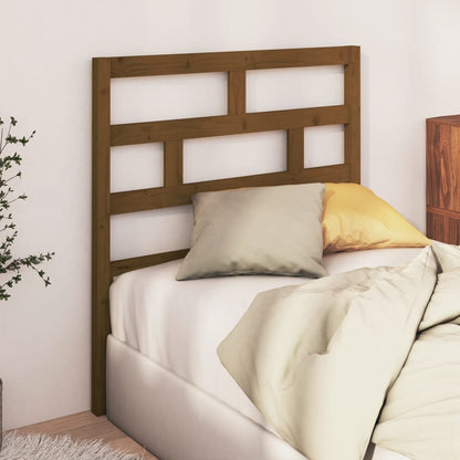 Testiera per Letto ambra 81x4x100 cm in Legno Massello di Pino