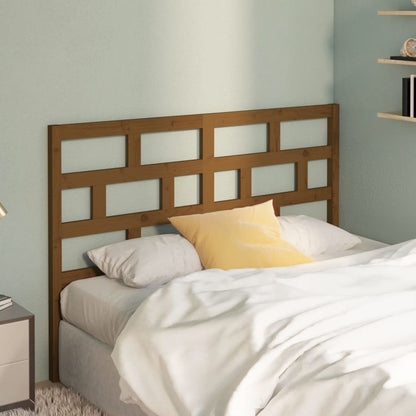 Testiera per Letto ambra 156x4x100 cm in Legno Massello di Pino