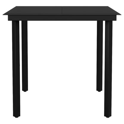 Set da Pranzo da Giardino 3 pz Nero