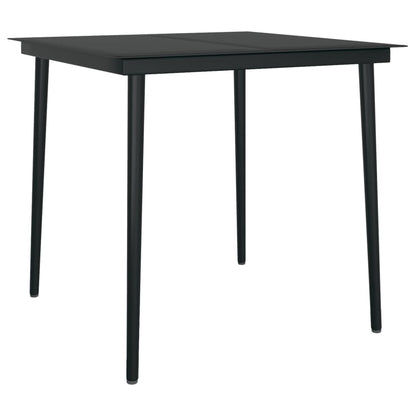 Set da Pranzo da Giardino 3 pz Nero