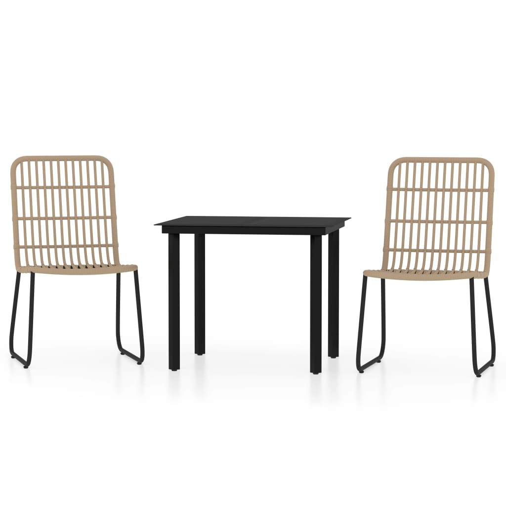 Set Mobili da Pranzo da Giardino 3 pz Rovere