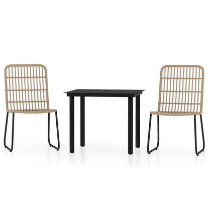 Set Mobili da Pranzo da Giardino 3 pz Rovere