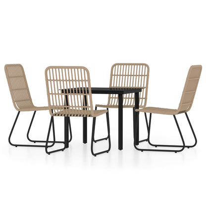 Set Mobili da Pranzo per Giardino 3 pz Rovere