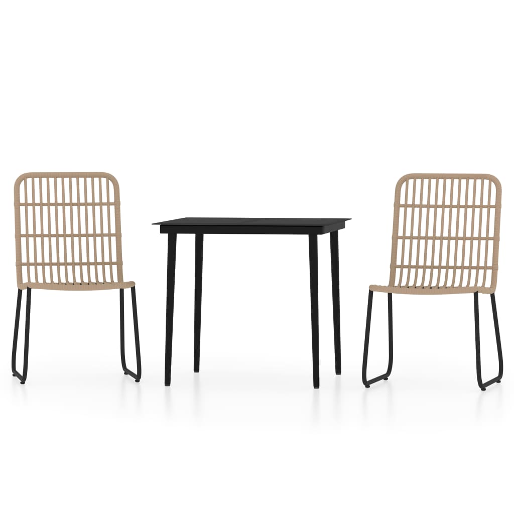Set Mobili da Pranzo da Giardino 3 pz Rovere