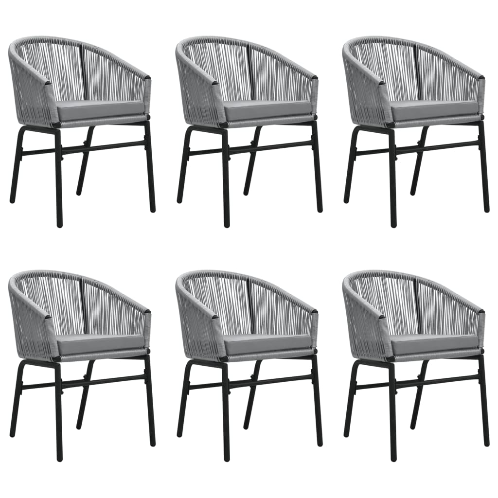 Set Mobili da Pranzo per Giardino 7 pz Antracite