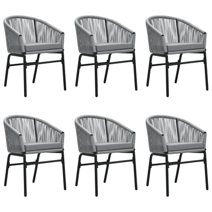 Set Mobili da Pranzo per Giardino 7 pz Antracite