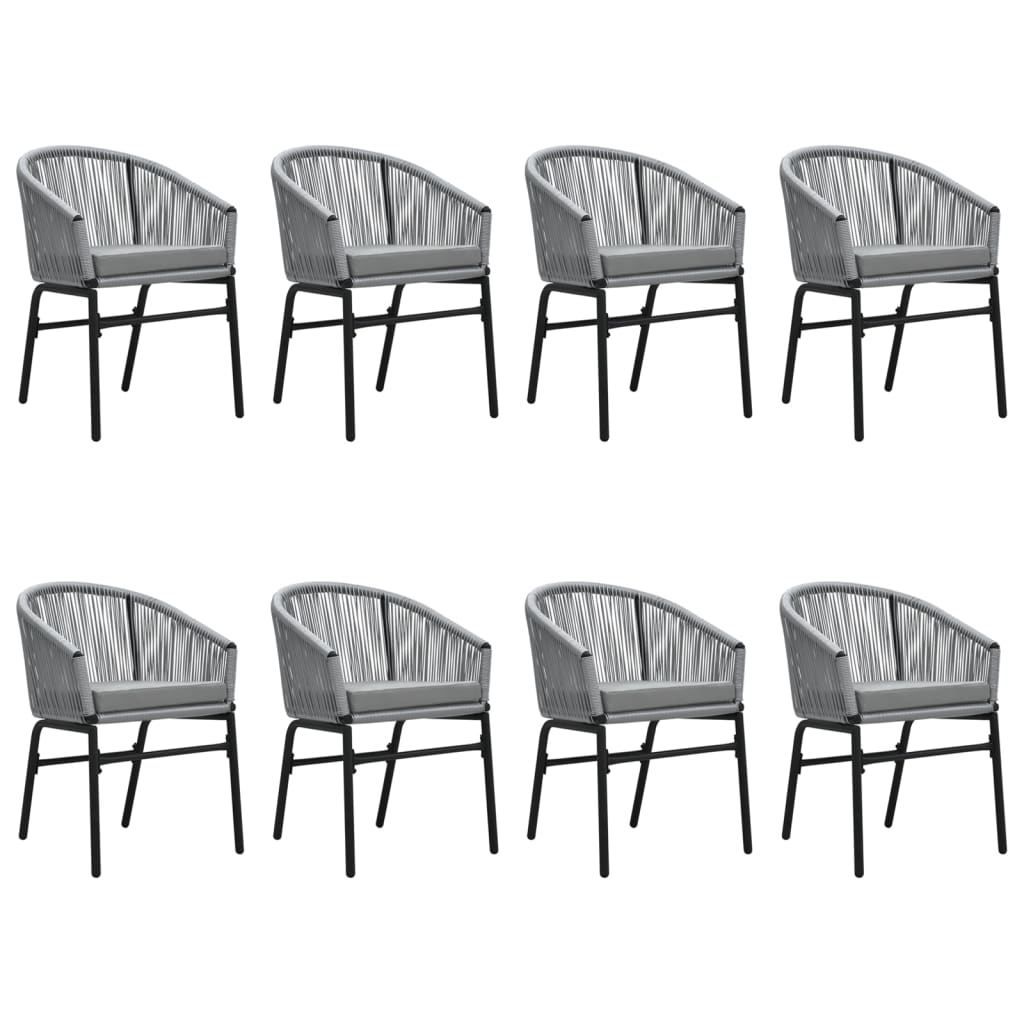 Set Mobili da Pranzo da Giardino 9 pz Antracite