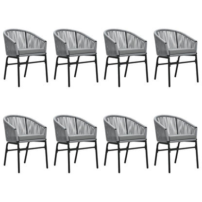 Set Mobili da Pranzo da Giardino 9 pz Antracite