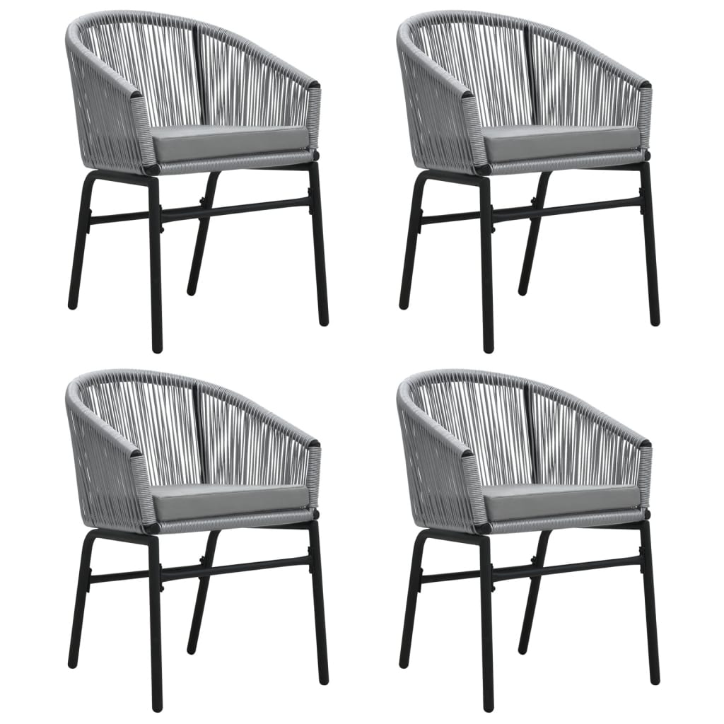 Set da Pranzo da Giardino 5 pz Grigio