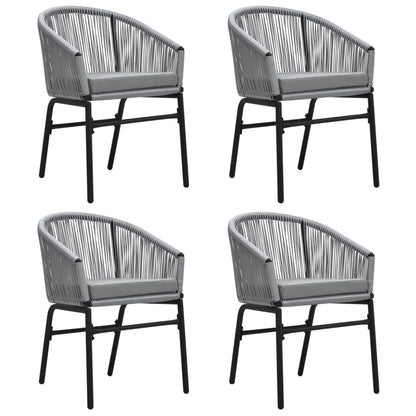 Set da Pranzo da Giardino 5 pz Grigio