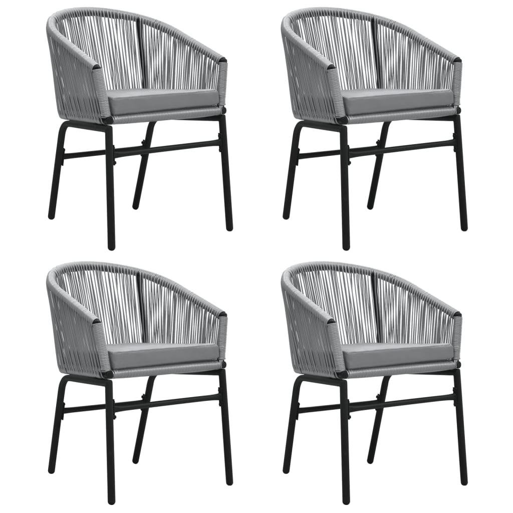 Set da Pranzo da Giardino 5 pz Grigio