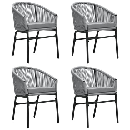 Set da Pranzo da Giardino 5 pz Grigio