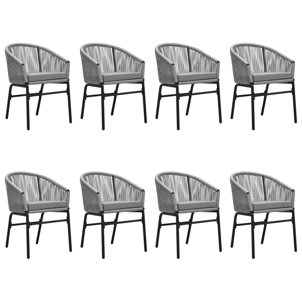 Set Mobili da Pranzo da Giardino 9 pz Antracite