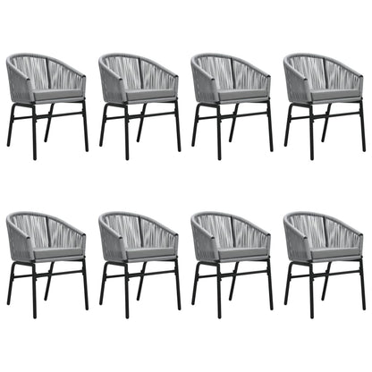 Set Mobili da Pranzo da Giardino 9 pz Antracite