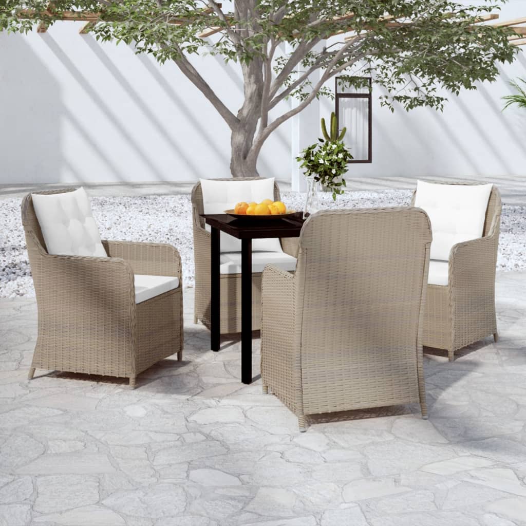 Set da Pranzo da Giardino Marrone