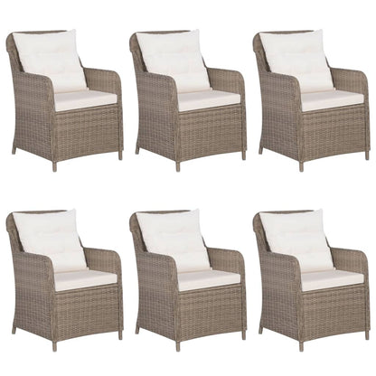 Set da Pranzo da Giardino 7 pz Marrone