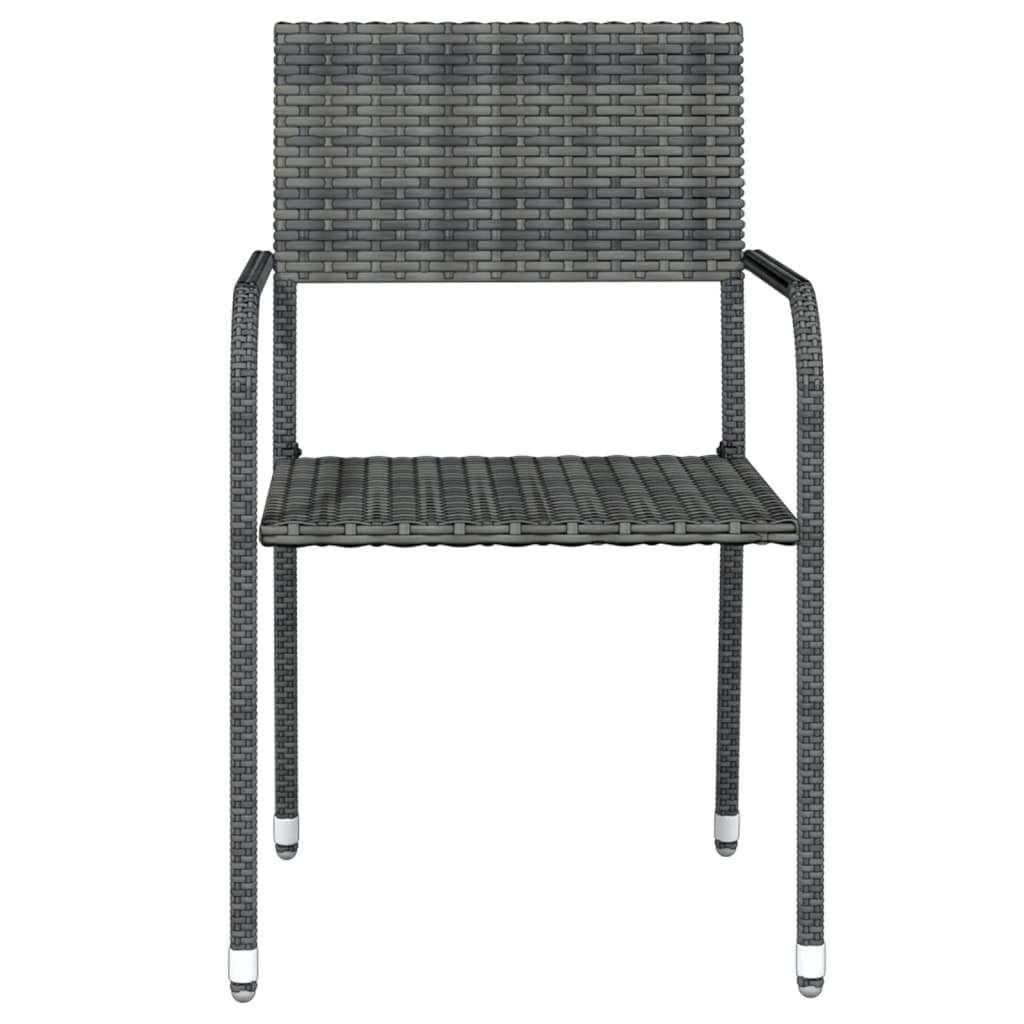 Set Mobili da Pranzo da Giardino 7 pz Grigio