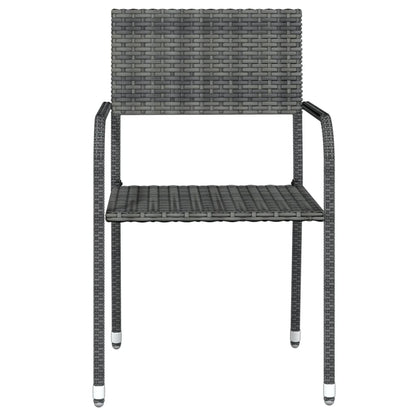 Set Mobili da Pranzo da Giardino 7 pz Grigio