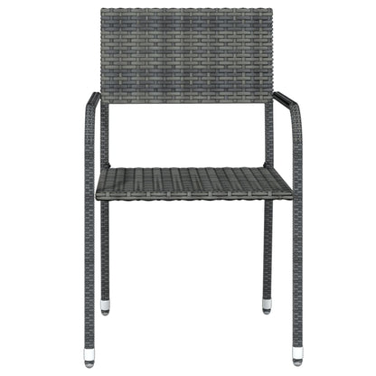Set Mobili da Pranzo da Giardino 7 pz Grigio