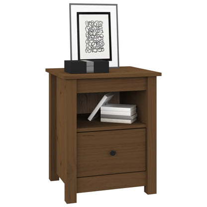Comodini 2 pz Ambra 40x35x49 cm in Legno Massello di Pino