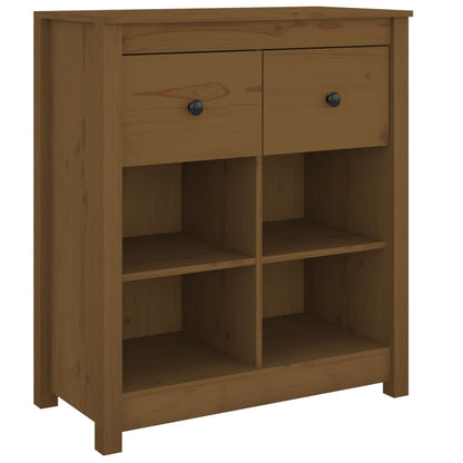 Credenza Marrone 70x35x80 cm in Legno Massello di Pino