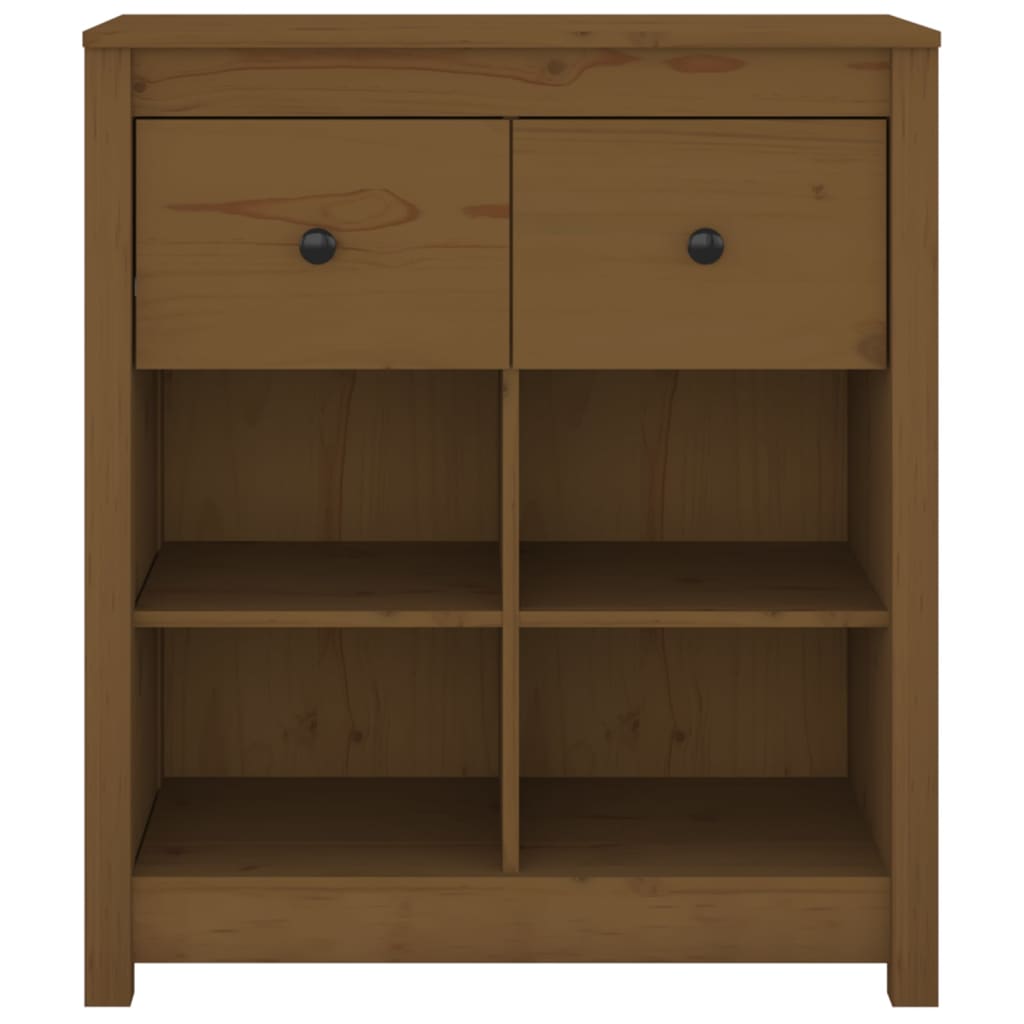 Credenza Marrone 70x35x80 cm in Legno Massello di Pino