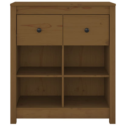 Credenza Marrone 70x35x80 cm in Legno Massello di Pino