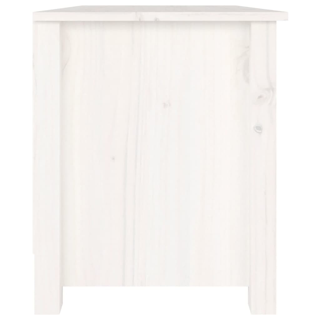 Scarpiera Bianca 70x38x45,5 cm in Legno Massello di Pino