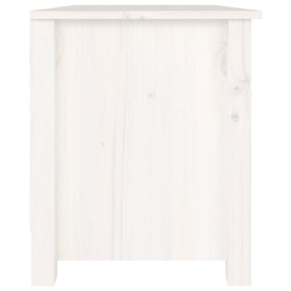 Scarpiera Bianca 70x38x45,5 cm in Legno Massello di Pino