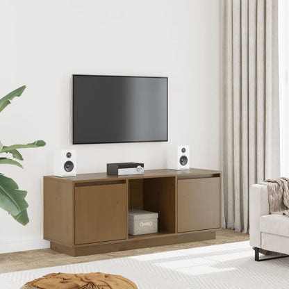 Mobile Porta TV Ambra 110,5x35x44 cm in Legno Massello di Pino
