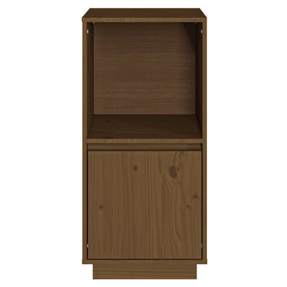 Credenza Marrone Ambrato 38x35x80 cm in Legno Massello di Pino