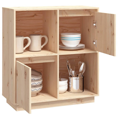 Credenza 74x35x80 cm in Legno Massello di Pino