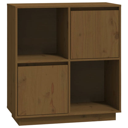 Credenza Marrone Ambrato 74x35x80 cm in Legno Massello di Pino