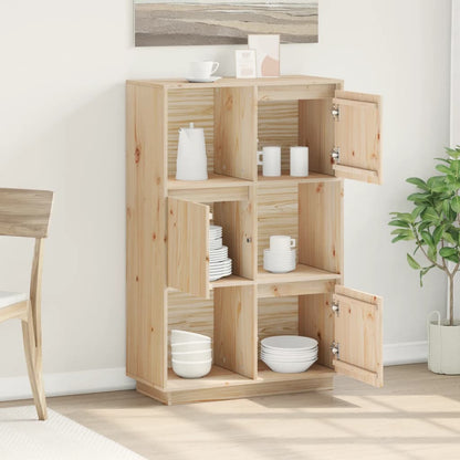 Credenza 74x35x117 cm in Legno Massello di Pino
