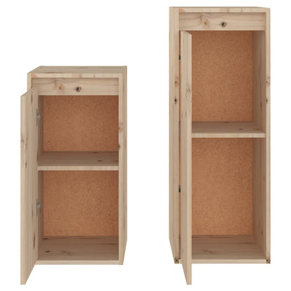 Mobili Porta TV 2 pz in Legno Massello di Pino
