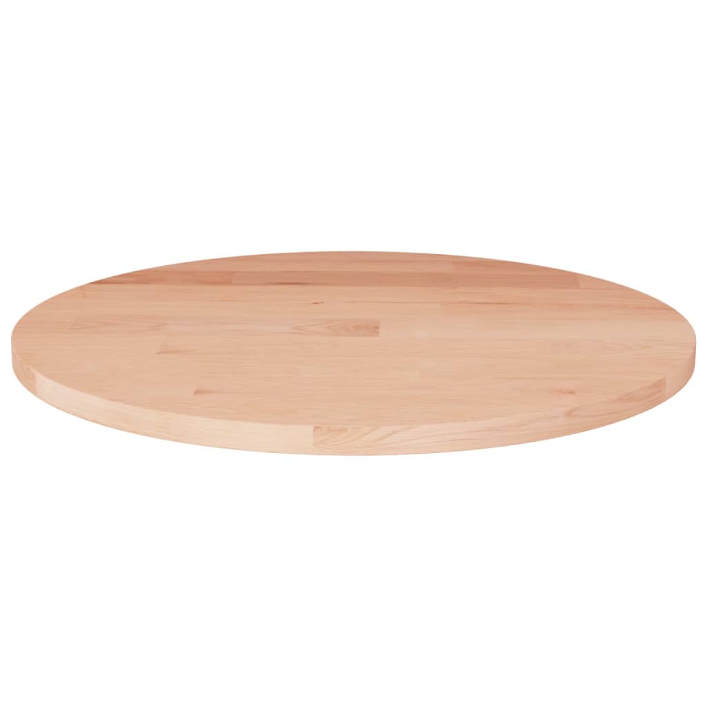 Piano Tavolo Rotondo ÃƒËœ30x1,5 cm Massello di Rovere Non Trattato