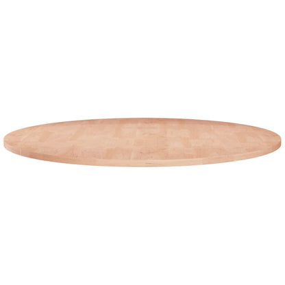 Piano Tavolo Rotondo ÃƒËœ80x1,5 cm Massello di Rovere Non Trattato