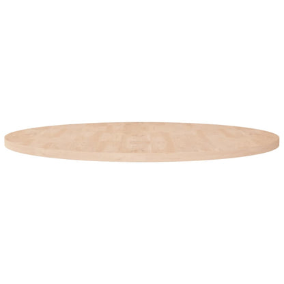 Piano Tavolo Rotondo ÃƒËœ90x2,5 cm Massello di Rovere Non Trattato