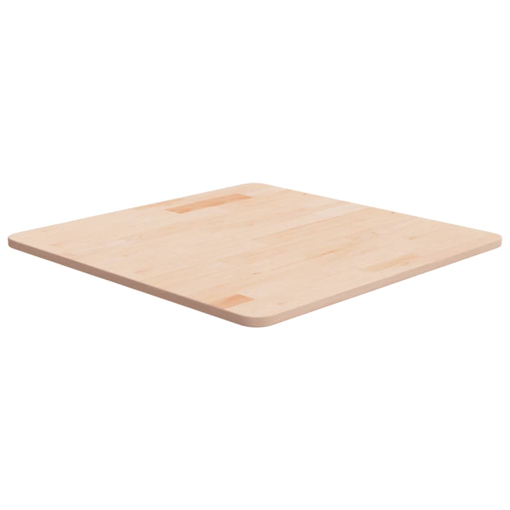 Piano Tavolo Quadrato 60x60x1,5 cm Massello Rovere Non Trattato