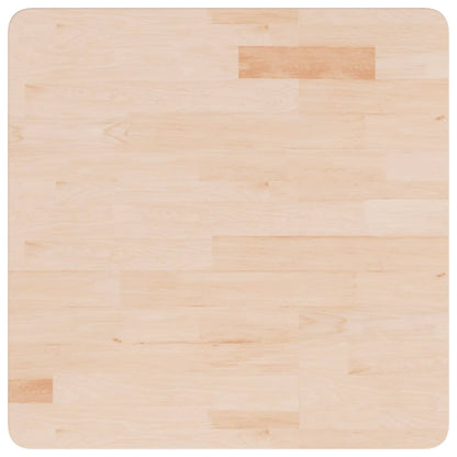 Piano Tavolo Quadrato 60x60x1,5 cm Massello Rovere Non Trattato